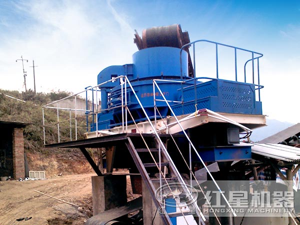 河卵石制砂生產線現場示意圖 河卵石制砂生產線現場示意圖