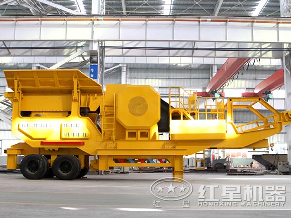 輪胎移動式建筑垃圾破碎機