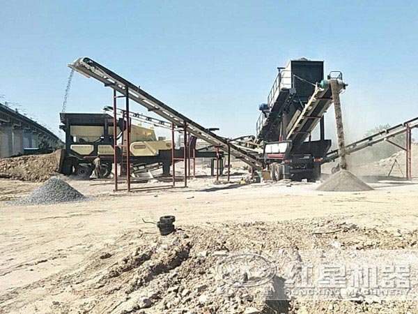 移動破碎站生產現場 移動破碎站生產現場