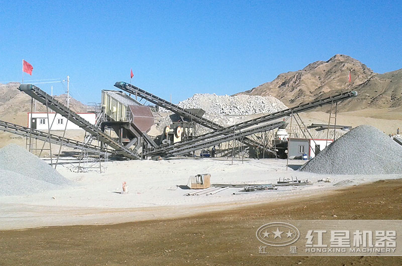 固定式碎石生產線實拍圖 固定式碎石生產線實拍圖