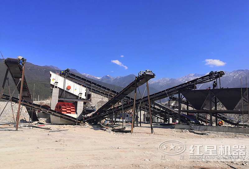 一臺水輪洗沙機客戶安裝現場