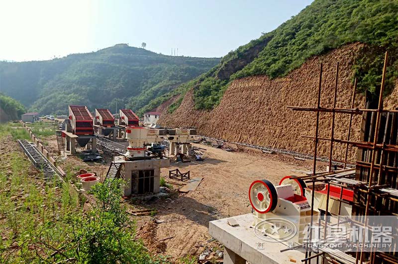 紅星機器安徽客戶機制砂生產現場 紅星機器安徽客戶機制砂生產現場