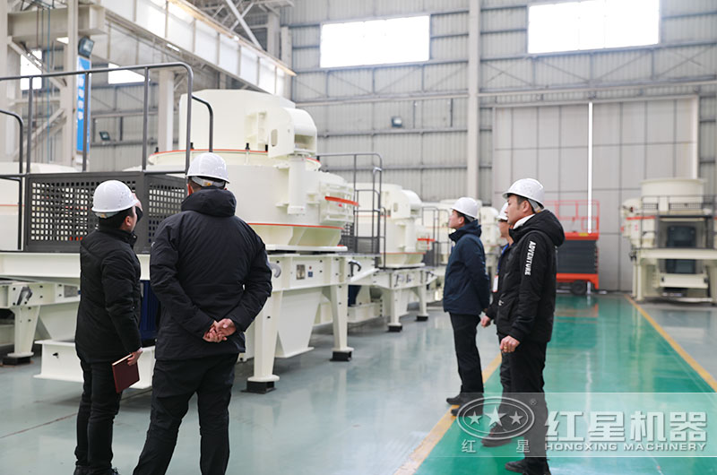 客戶來廠考察機制砂生產線設備 客戶來廠考察機制砂生產線設備