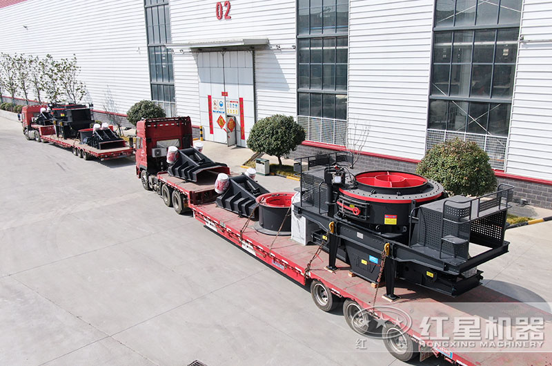 紅星石英砂生產線設備裝車發貨中 紅星石英砂生產線設備裝車發貨中