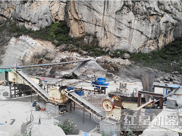 全套石料生產線作業現場 全套石料生產線作業現場