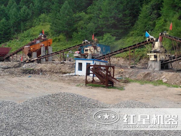 湖南婁底制砂生產線現場 湖南婁底制砂生產線現場