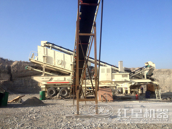 可移動破碎機作業現場 可移動破碎機作業現場