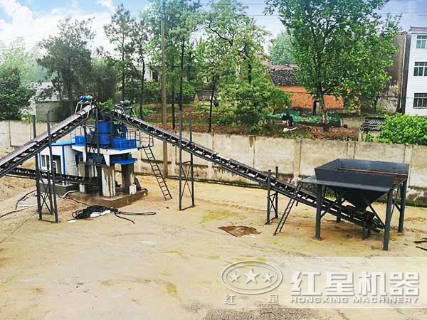 山石制砂機生產現場 山石制砂機生產現場