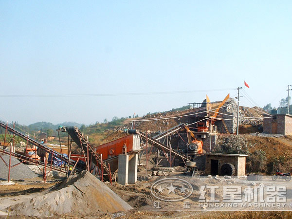 機制砂生產現場 機制砂生產現場