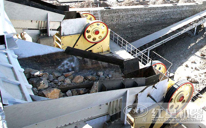 河北沙河礦石破碎機破碎現場 河北沙河礦石破碎機破碎現場