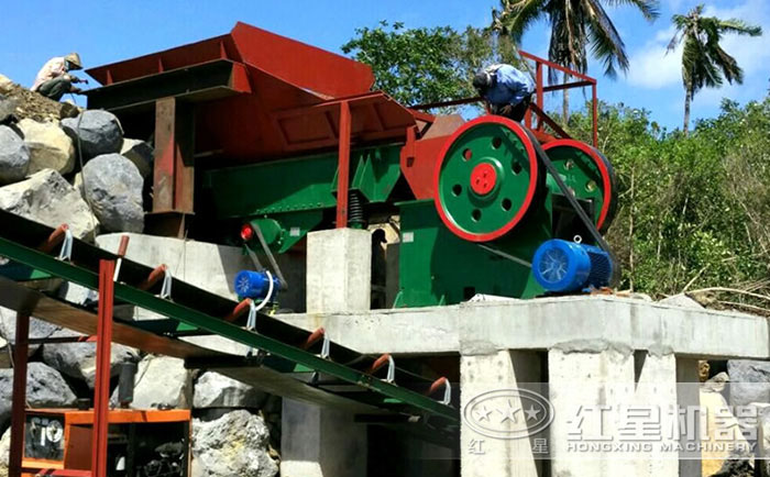 浙江省紹興市礦石破碎機客戶現場 浙江省紹興市礦石破碎機客戶現場