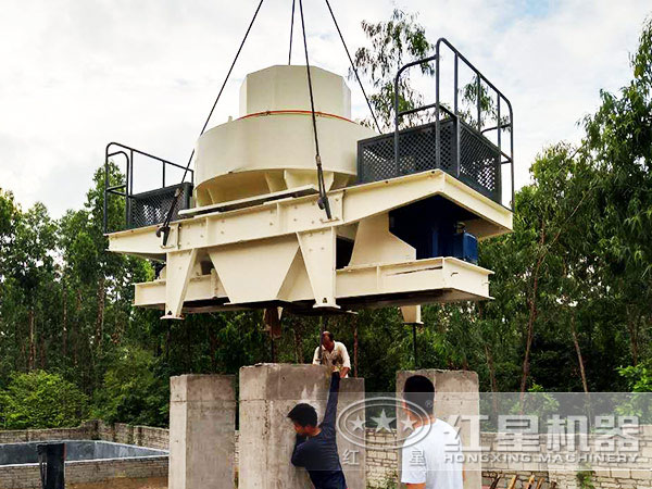 珍珠巖制砂生產線安裝現場 珍珠巖制砂生產線安裝現場
