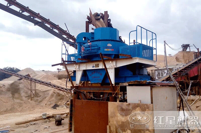 花崗巖制砂現場