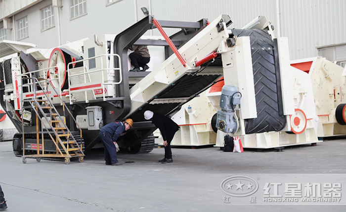 客戶到紅星機器廠家考察 客戶到紅星機器廠家考察