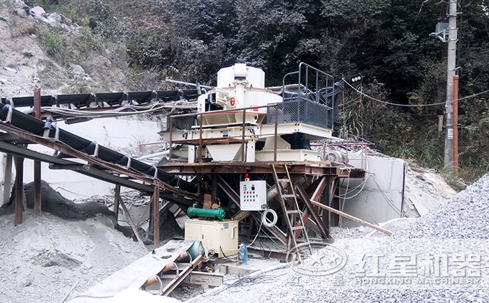 紅星江蘇用戶鵝卵石制砂作業(yè)現(xiàn)場(chǎng) 紅星江蘇用戶鵝卵石制砂作業(yè)現(xiàn)場(chǎng)
