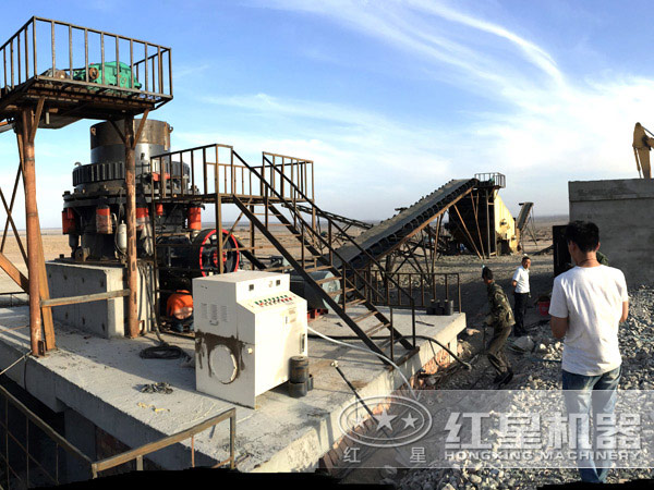 廣東譚老板的鐵礦石加工現場