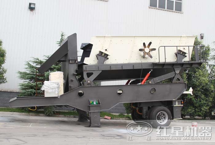 移動篩分機設備展示