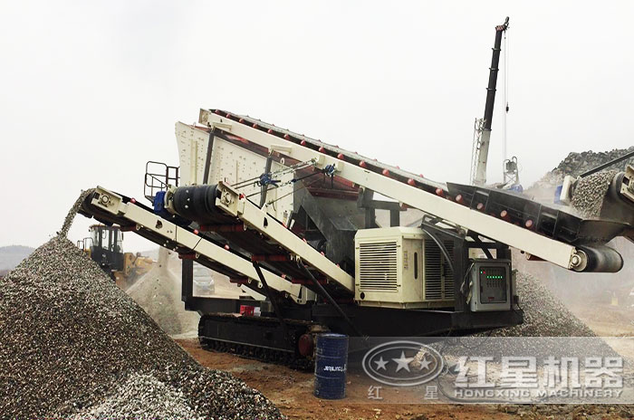 履帶式移動破碎機加工現場展示 履帶式移動破碎機加工現場展示