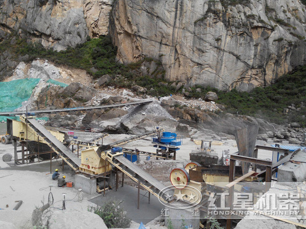 人工砂現場 人工砂現場