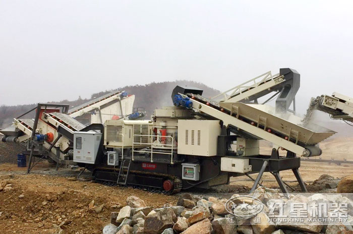 建筑垃圾粉碎篩分站現場作業 建筑垃圾粉碎篩分站現場作業