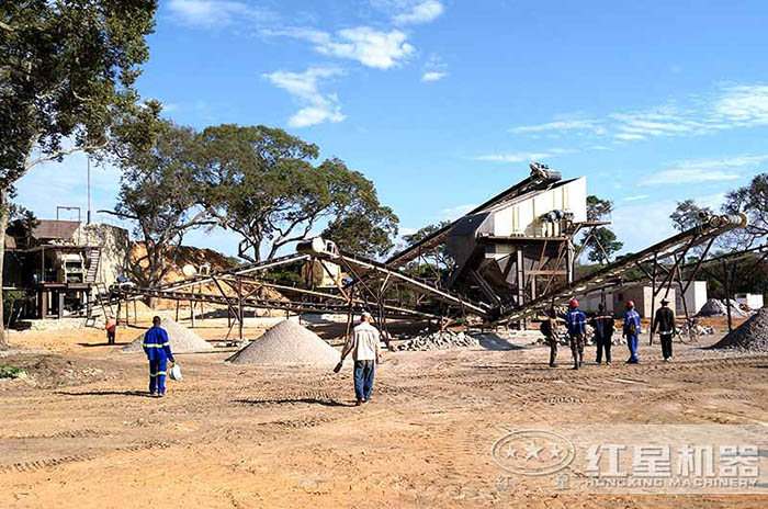 環(huán)保型大型碎石生產(chǎn)線現(xiàn)場 環(huán)保型大型碎石生產(chǎn)線現(xiàn)場