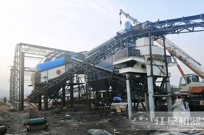 紅星石頭打砂機作業現場 紅星石頭打砂機作業現場