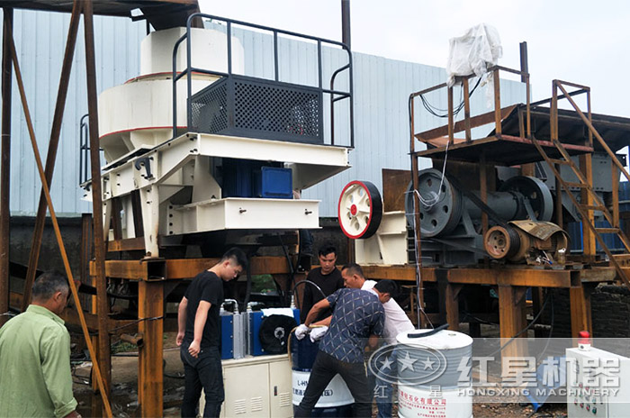 砂石廠企業擴建安裝現場 砂石廠企業擴建安裝現場