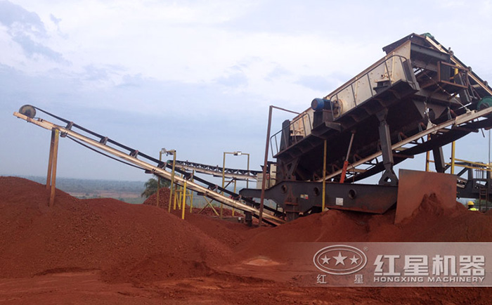 移動振動篩現(xiàn)場