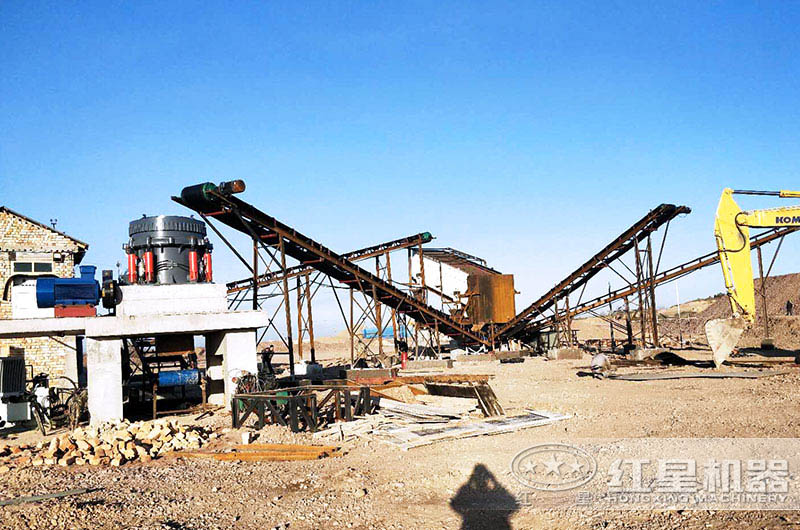 烏茲別克客戶的砂石加工現場 烏茲別克客戶的砂石加工現場