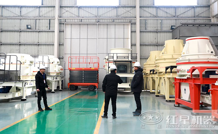 客戶到紅星機器直銷廠家現場考察設備 客戶到紅星機器直銷廠家現場考察設備