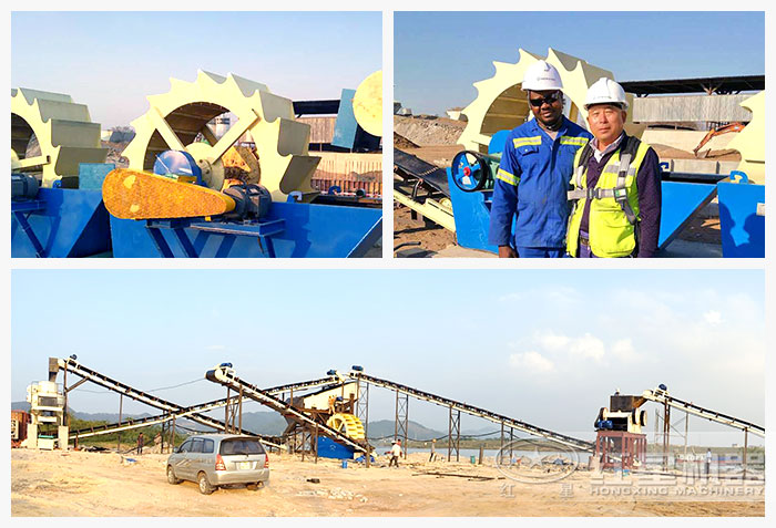 大型風化料洗砂機客戶現場 大型風化料洗砂機客戶現場