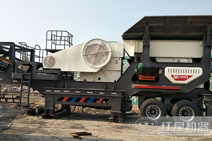 顎破移動破碎機廊坊客戶搭建現場 顎破移動破碎機廊坊客戶搭建現場