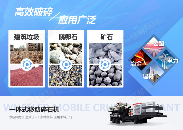 一體式移動(dòng)碎石機(jī)應(yīng)用范圍