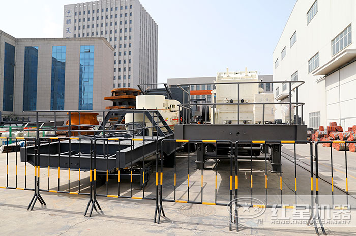 一小時150噸移動制砂機廠區(qū)圖 一小時150噸移動制砂機廠區(qū)圖