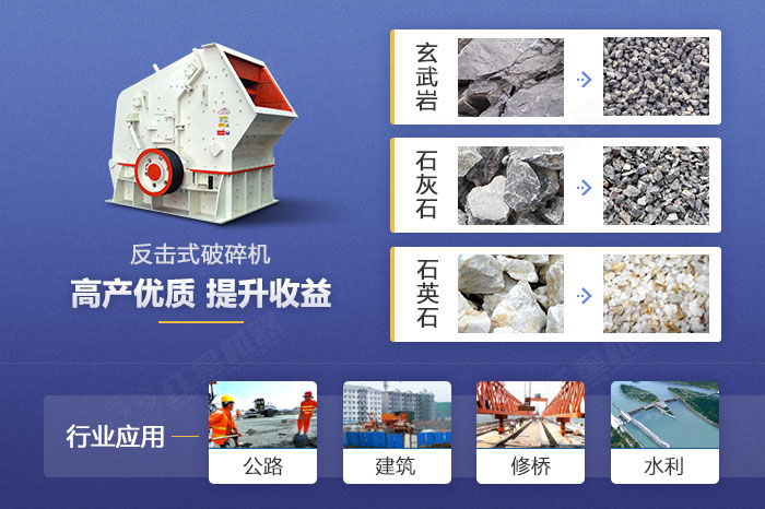 反擊式粉碎機破碎玄武巖效果好 反擊式粉碎機破碎玄武巖效果好