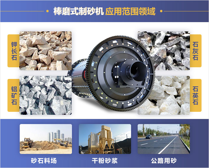 棒磨式制砂機應用范圍 棒磨式制砂機應用范圍