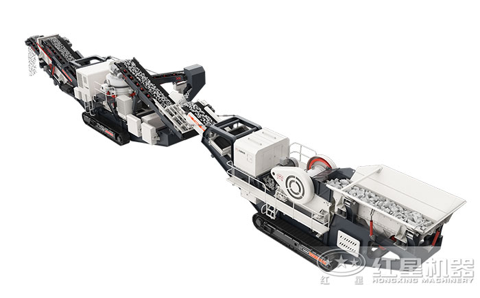 兩臺新型打砂設(shè)備聯(lián)合作業(yè)