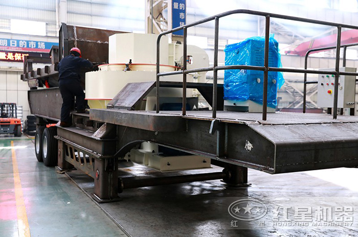 紅星機器專業的車載移動一體制砂機 紅星機器專業的車載移動一體制砂機