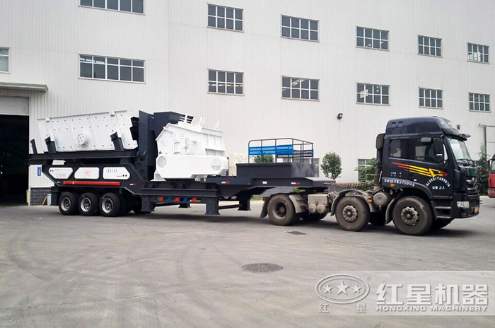 反擊式移動破碎站廠家發貨