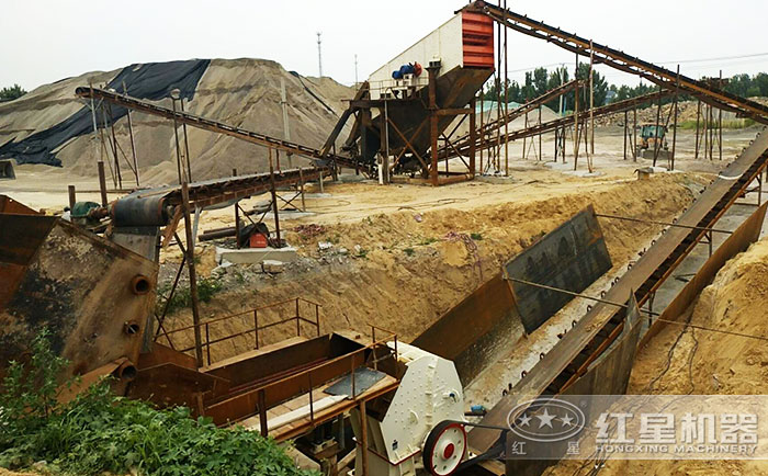 錘式刻石子生產流程現場展示 錘式刻石子生產流程現場展示