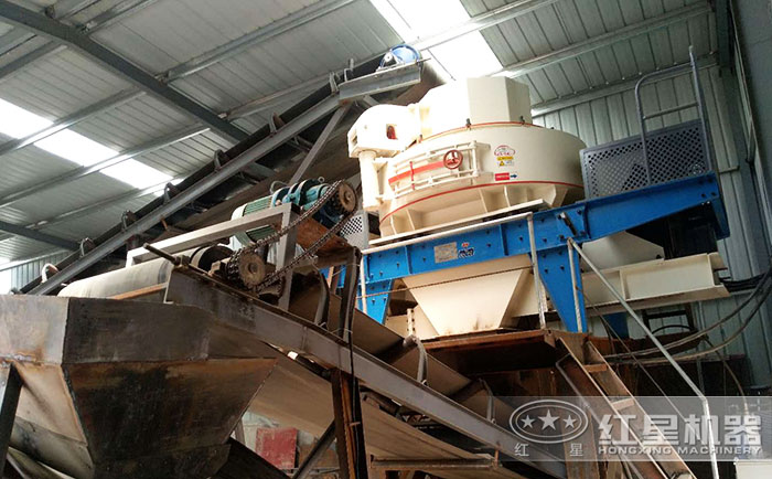 大型室內干粉制砂生產展示