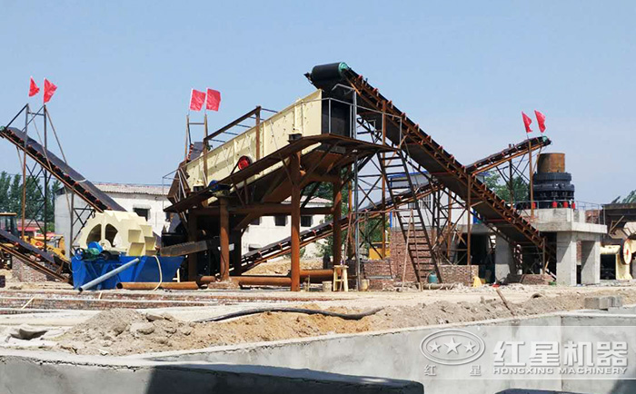 水洗砂生產線加工現場 水洗砂生產線加工現場