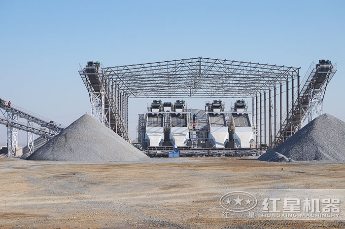 大型砂石加工現場