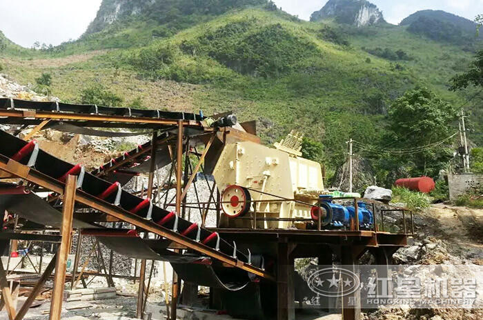 紅星山西用戶pf1214反擊式破碎機作業現場 紅星山西用戶pf1214反擊式破碎機作業現場