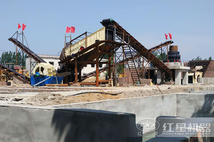 洗沙加工現場 洗沙加工現場