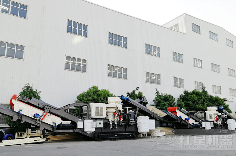 履帶圓錐移動破碎站高清實拍 履帶圓錐移動破碎站高清實拍