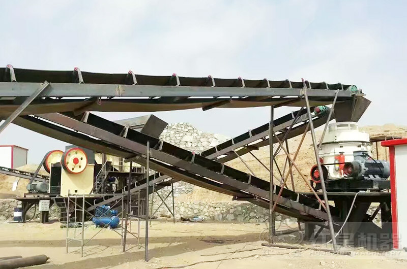 花崗巖制砂生產(chǎn)線實拍圖 花崗巖制砂生產(chǎn)線實拍圖