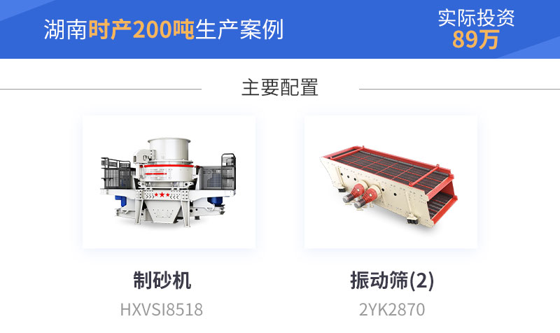 湖南時產200噸制砂案例 湖南時產200噸制砂案例