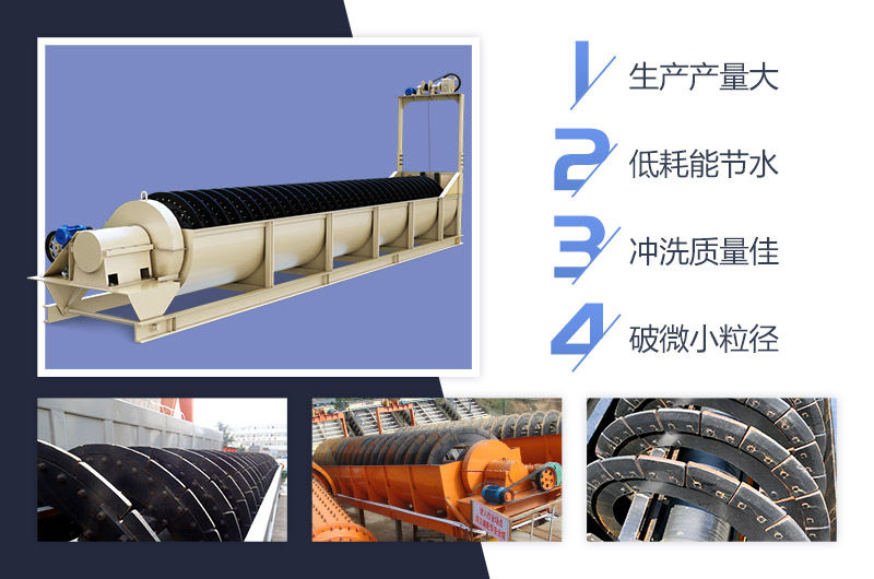 螺旋洗沙機優(yōu)勢 螺旋洗沙機優(yōu)勢