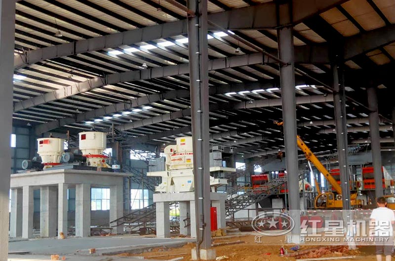 單缸圓錐破碎機應用現場